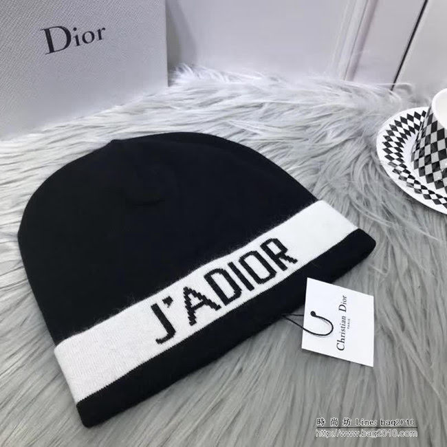 DIOR迪奧 專櫃新款 休閒百搭毛線帽 男女同款 LLWJ8732